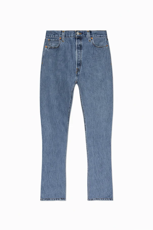 BLAU Jeans mit schmal zulaufenden Beinen