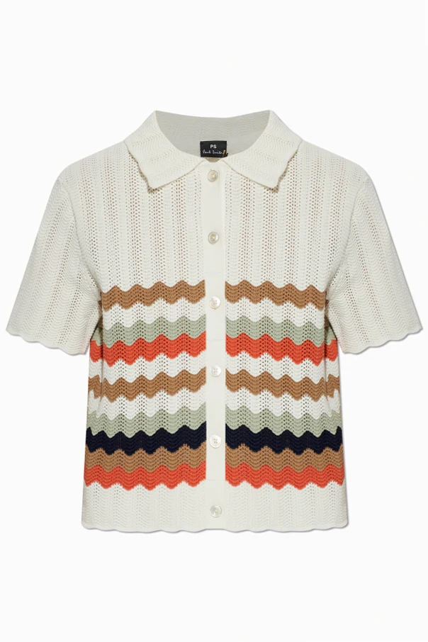 CREME Kurzärmeliger Cardigan