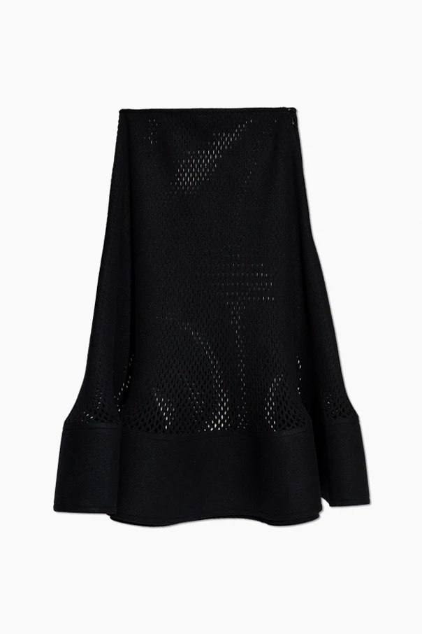 SCHWARZ Perforiertes Trägerkleid
