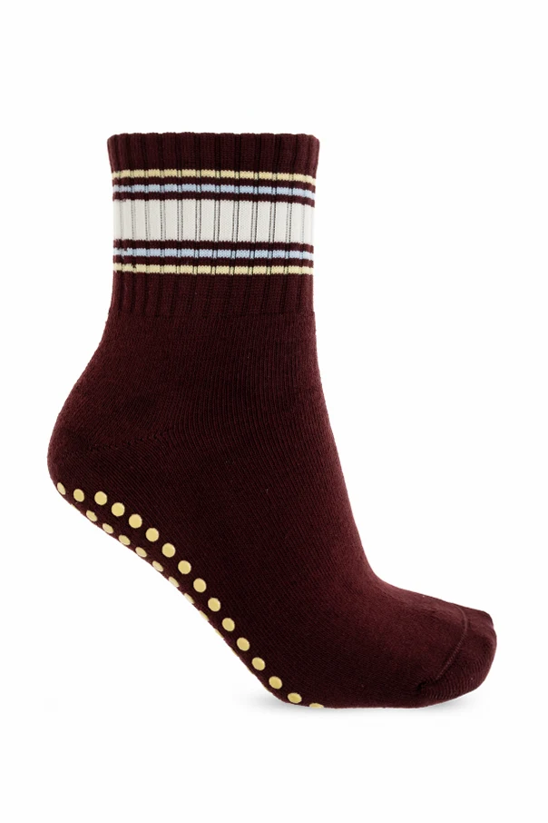 BURGUNDY Anti-slip socks