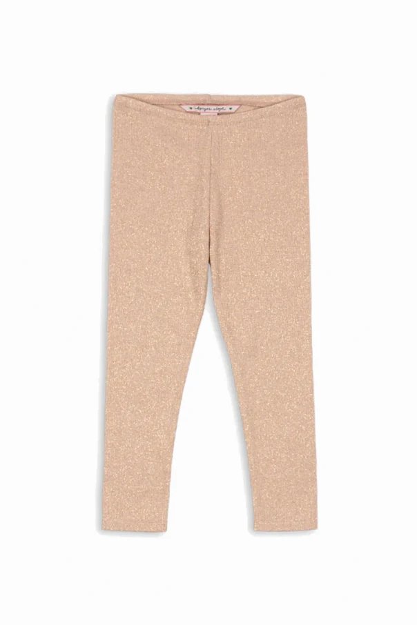 PINK Leggings with lurex thread