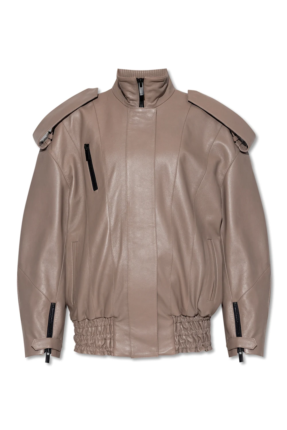 Skórzana kurtka ‘Pau’ typu ‘oversize’