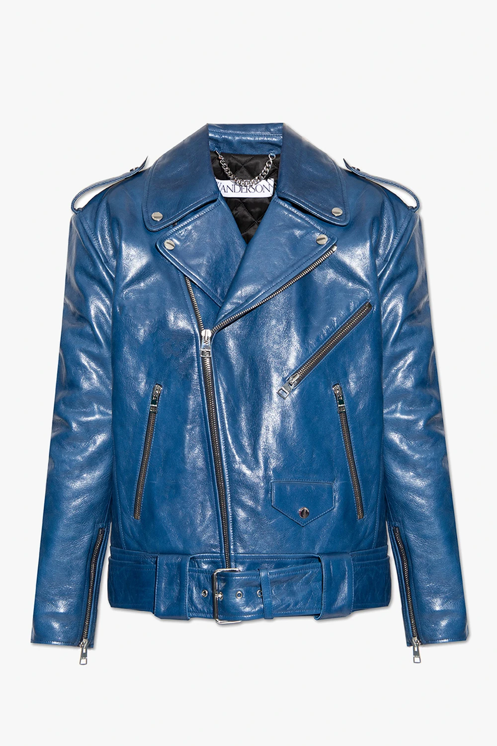 Oversize leather jacket