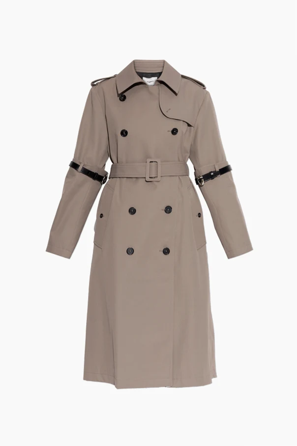 BRĄZOWY Trencz z paskiem