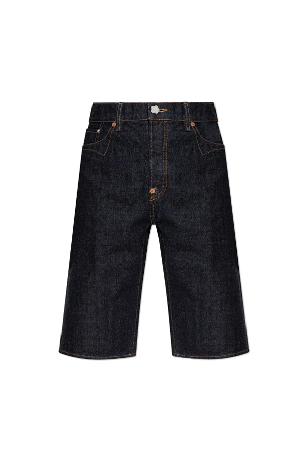 NAVY BLUE Denim shorts