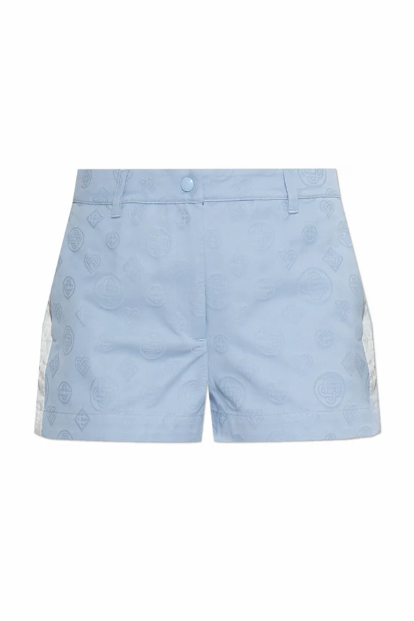 BLAU Shorts mit Monogramm