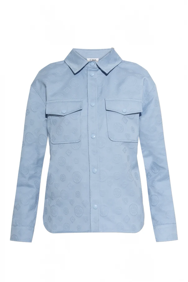 BLAU Hemd mit Monogramm