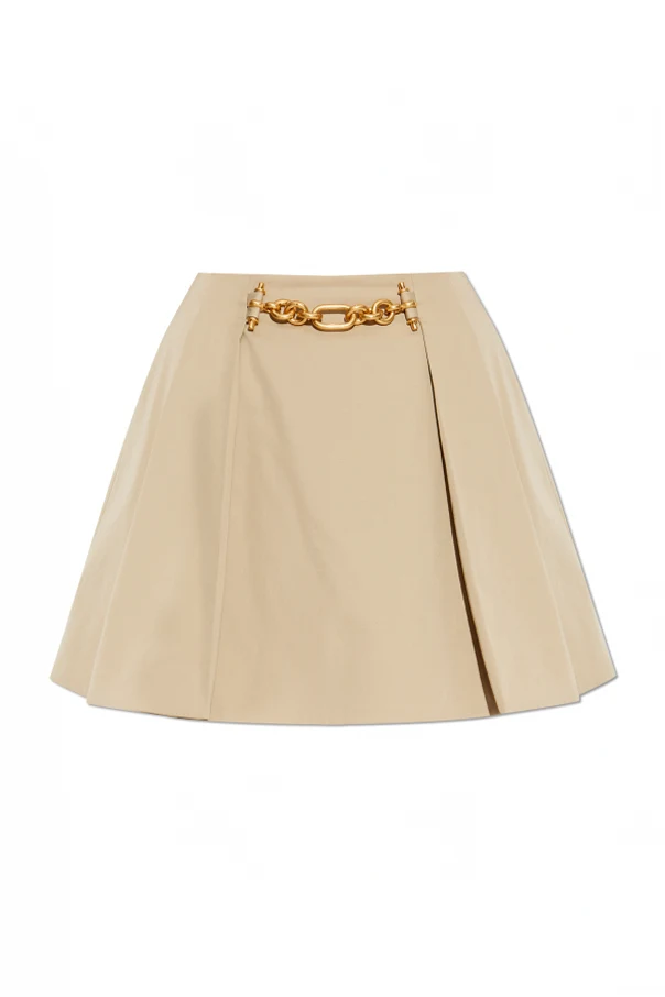 beżowy Krótka spódnica z zaszewkami
