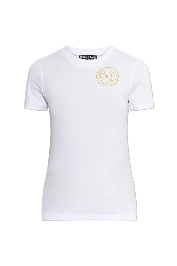 WHITE Top with printed logo