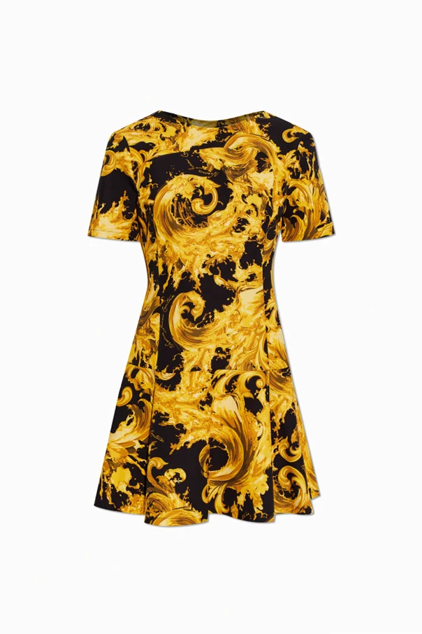 SCHWARZ Kleid mit "barocco"-Muster