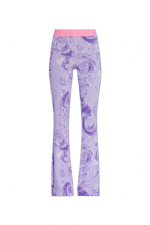 PURPLE Flared leg pants