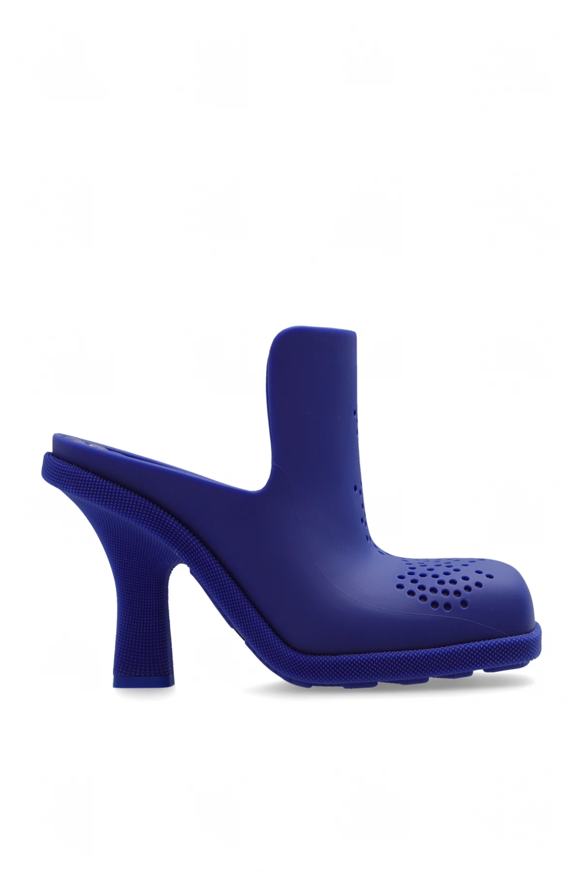 BLUE Rubber heeled flip-flops