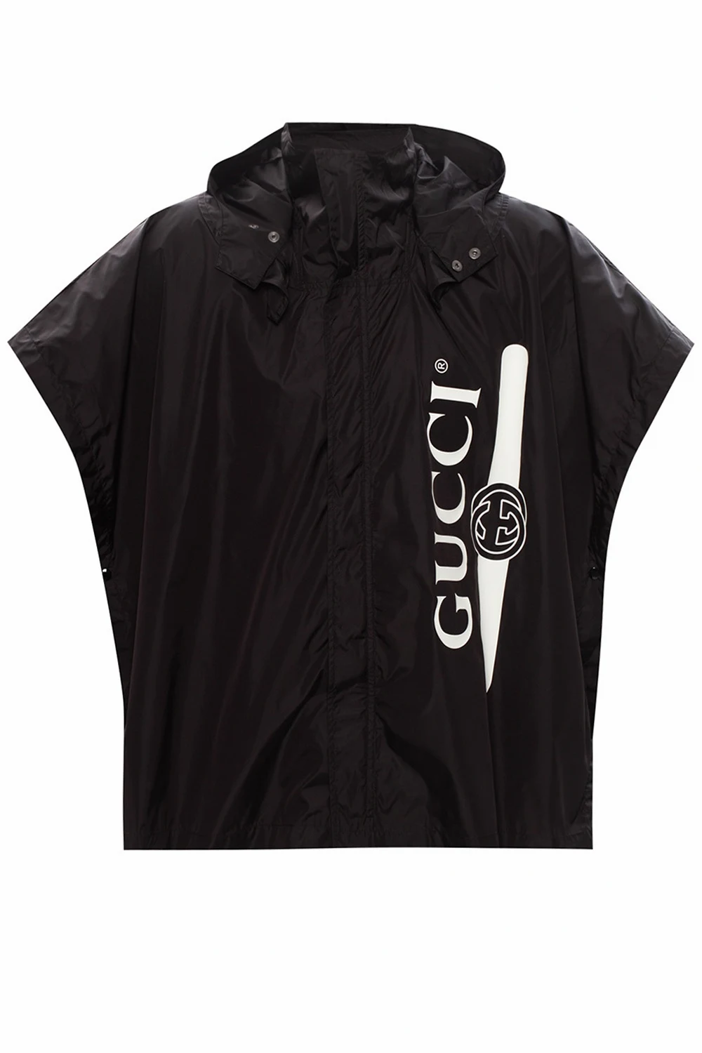 Hooded waterproof cape