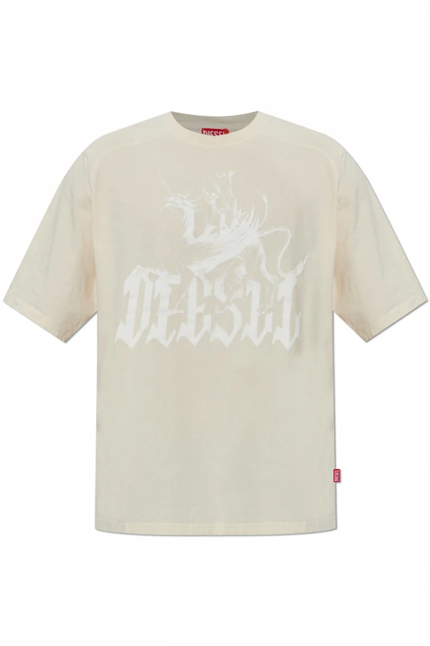 cream T-shirt ‘T-JUSSI-A’