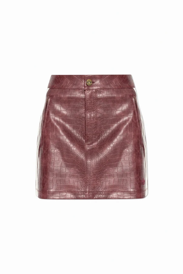 BURGUNDER Kurzer Rock mit Logo