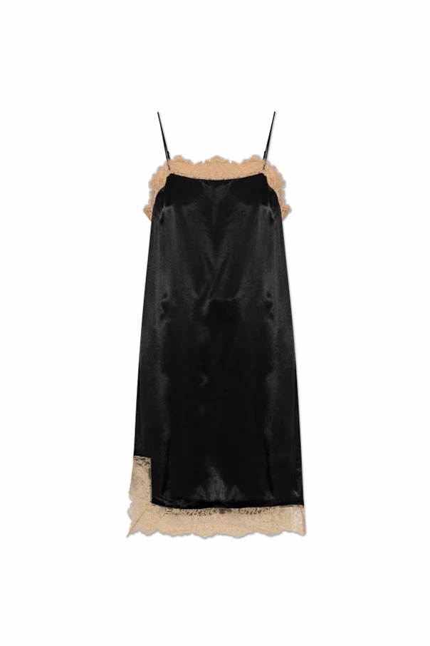 BLACK 'Roccoslip' spaghetti strap dress