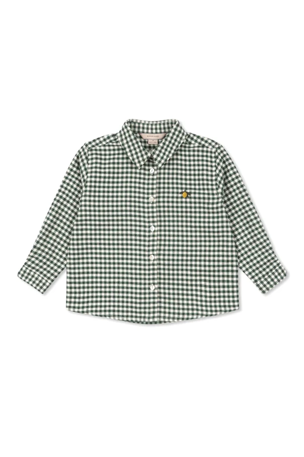 GREEN Shirt with embroidery