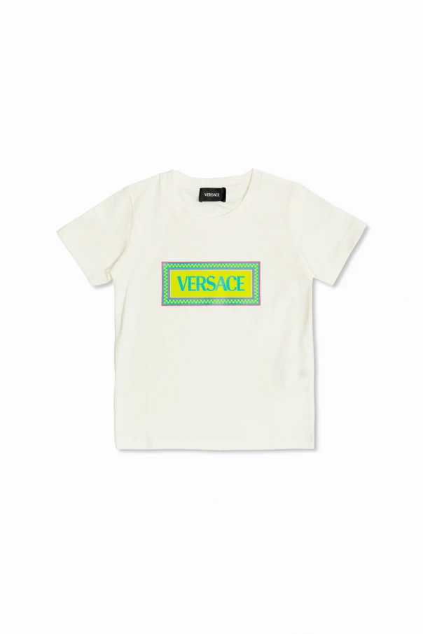 BIAŁY  T-shirt z nadrukowanym logo