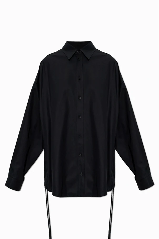 CZARNY Koszula typu `oversize`