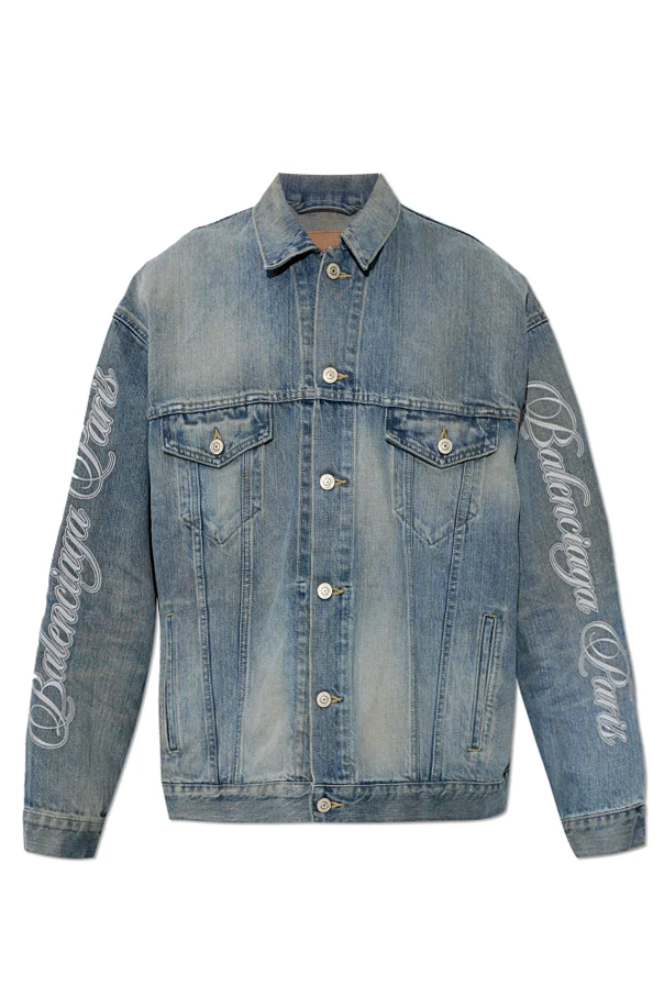 BLAU Jeansjacke mit 'Vintage'-Effekt