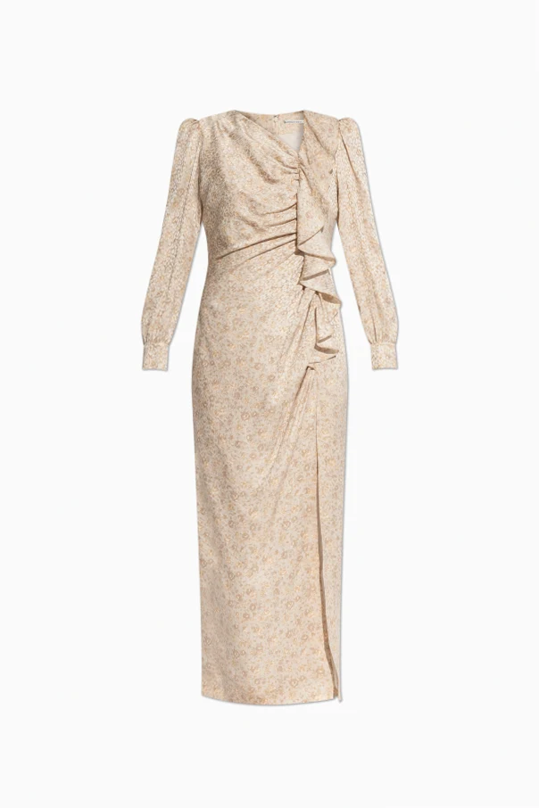 CREME Seidenkleid mit Schlitz