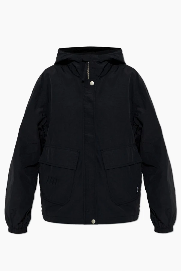 BLACK Light hooded jacket