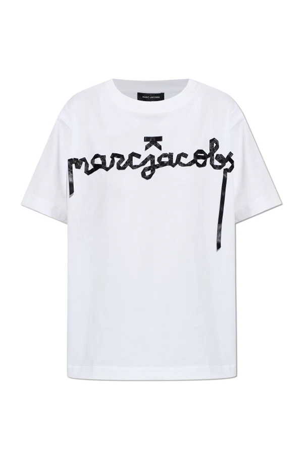 WEISS T-Shirt mit Aufnäher