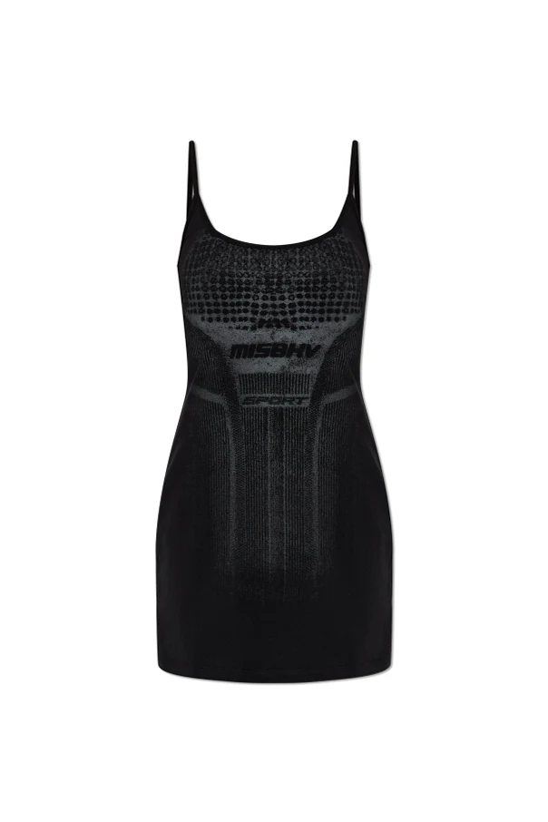 SCHWARZ Kleid mit Logo