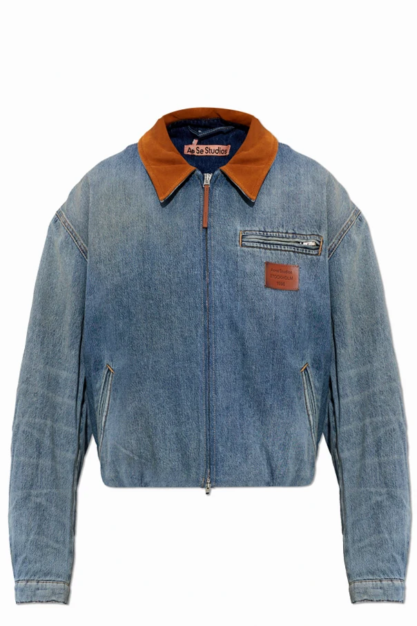 BLAU Gefütterte Jacke