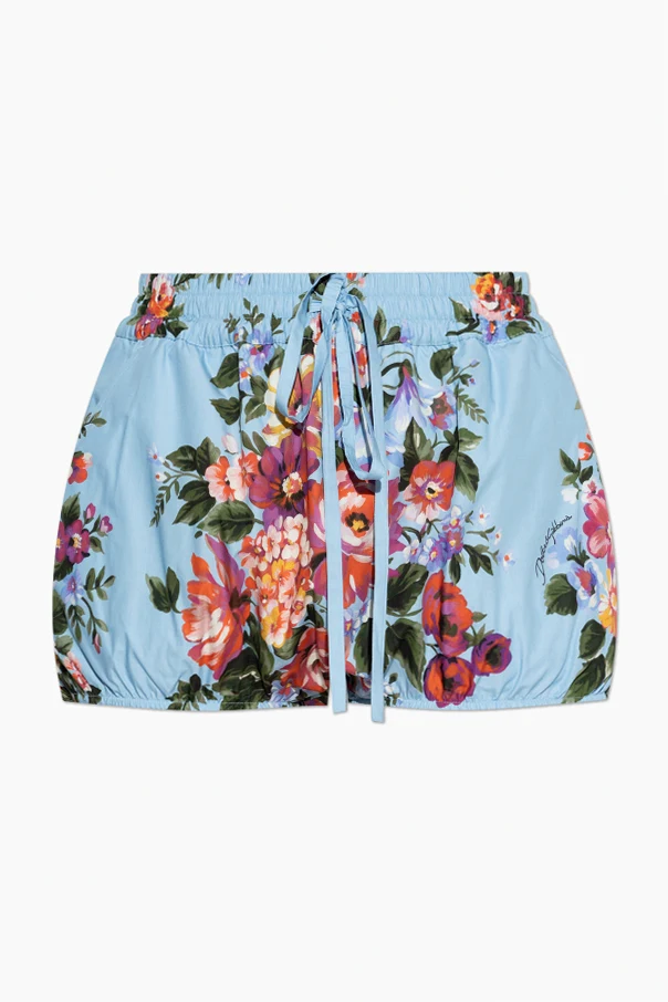 BLAU Shorts mit Blumenmuster