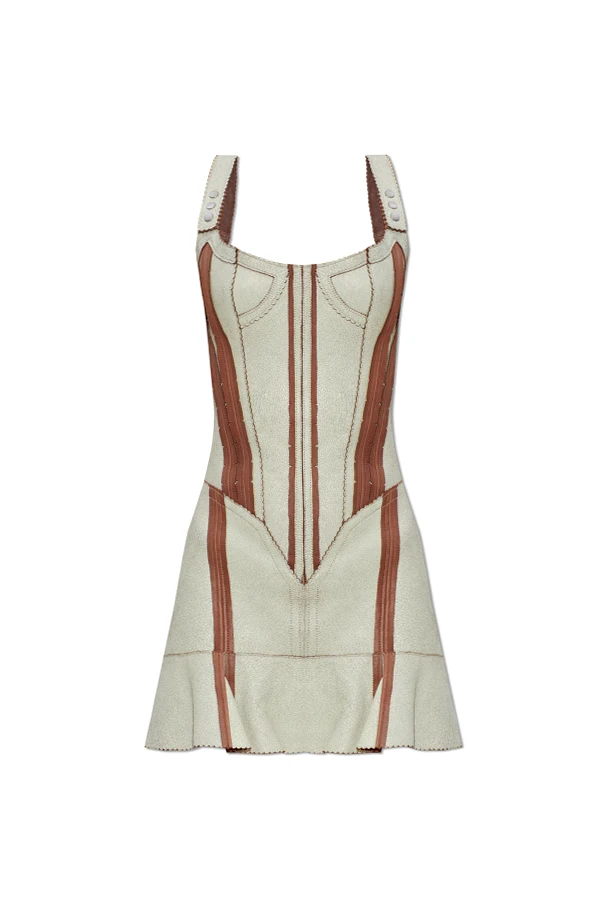 cream "Scallop" dress