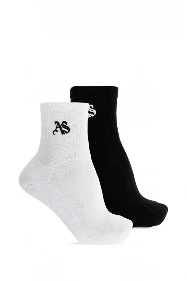 WHITE 2-Pack of ‘Joss Gothic’ Socks