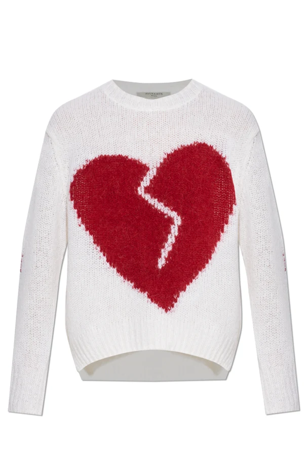WHITE Sweater ‘Pulower Luvheart’