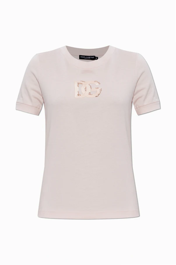 ROSA T-Shirt mit glänzendem Logo