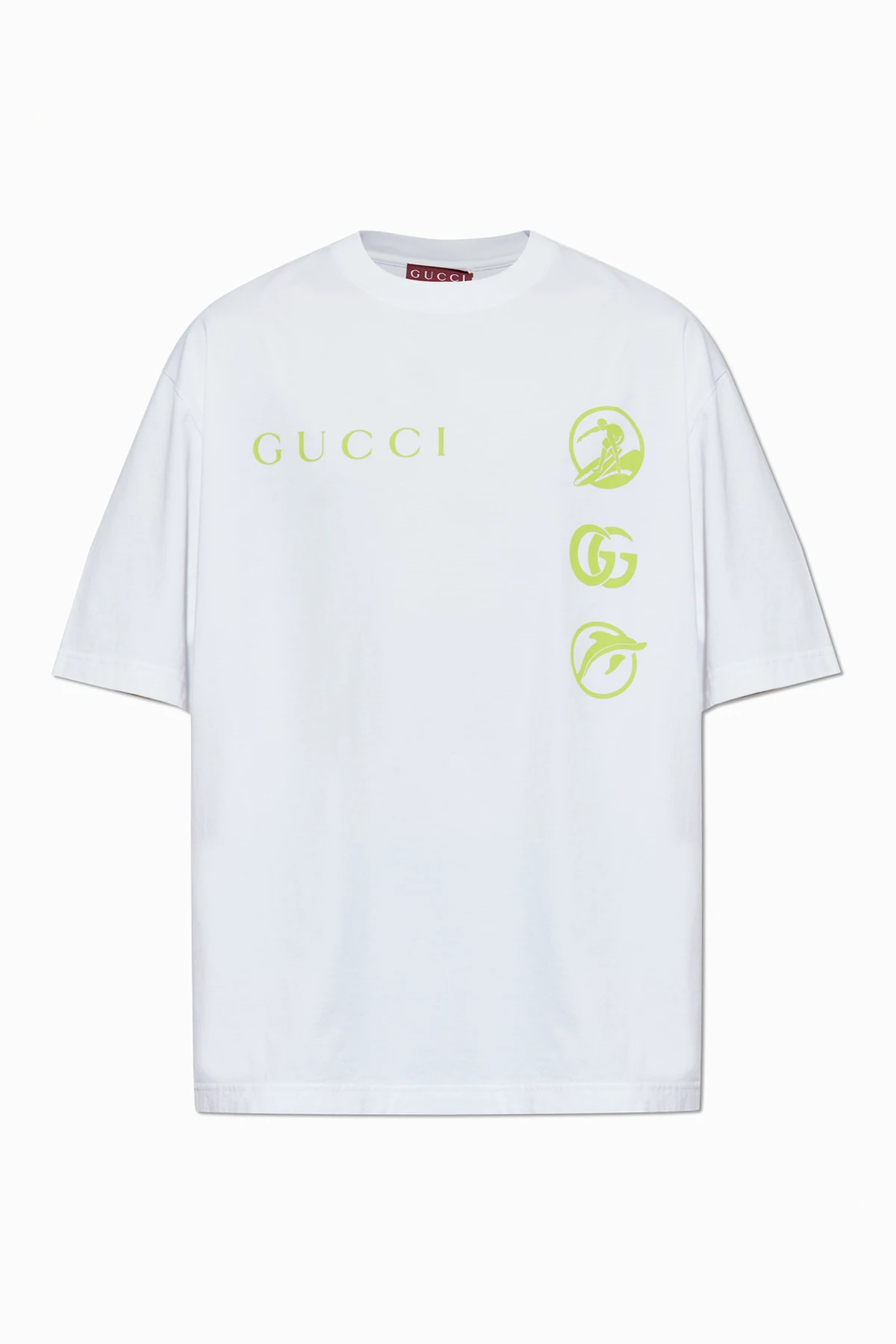 WEISS T-Shirt mit Tasche