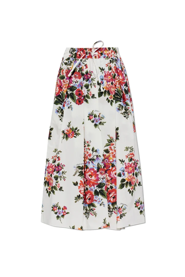 CREME Rock mit Blumenmuster