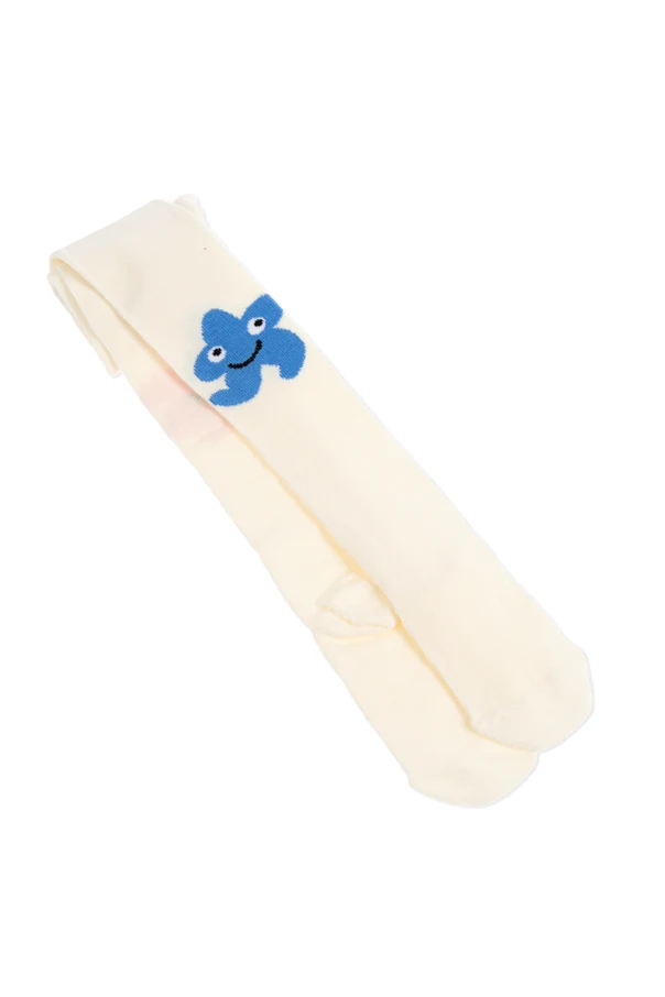 CREME Strumpfhose mit Muster