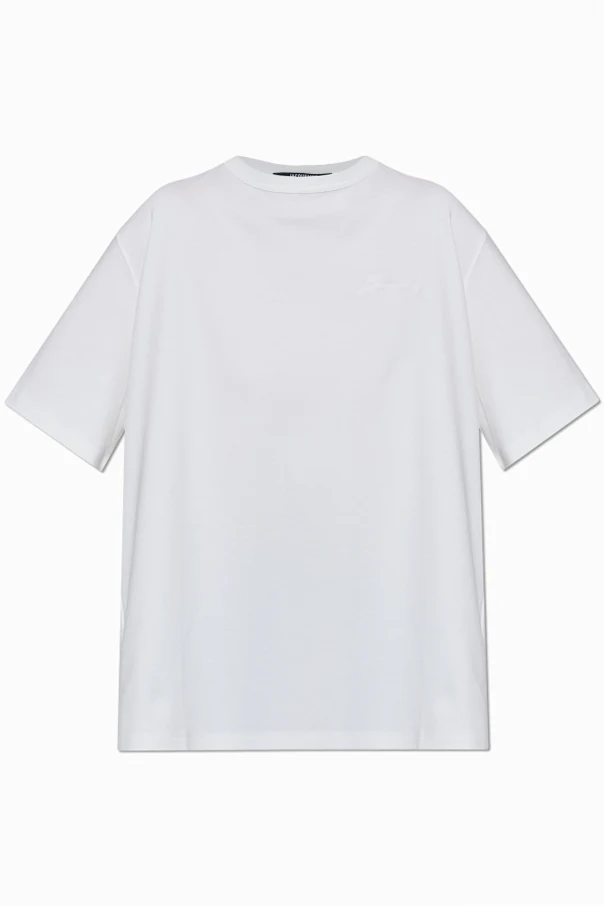 BIAŁY  Asymetryczny t-shirt ‘Tovalo’