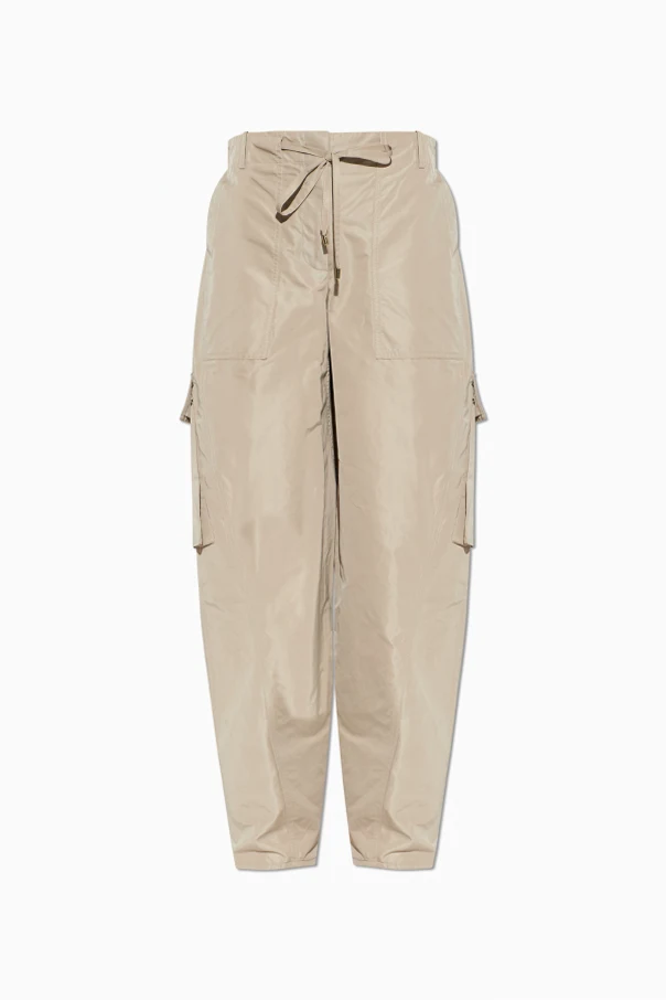 GRAU Weit geschnittene Hose