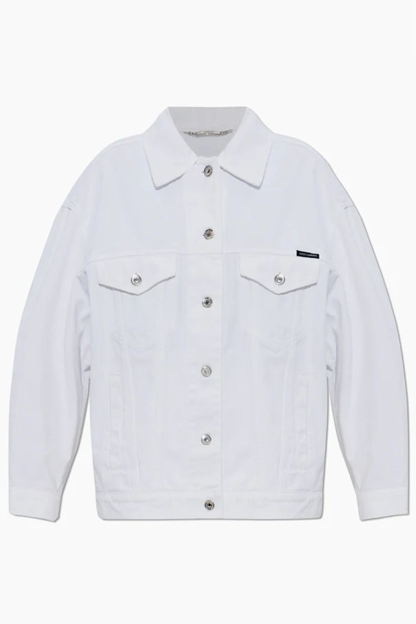 WEISS Jeansjacke mit lockerem Schnitt