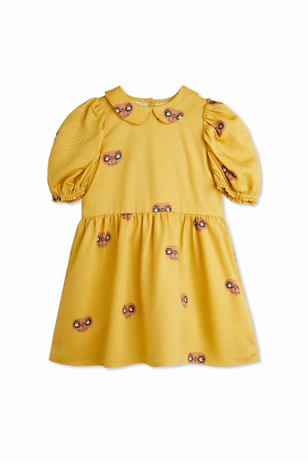 GELB Kleid mit Kragen