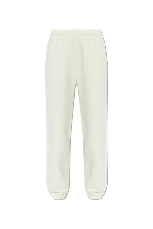 cream Sweatpants with logo