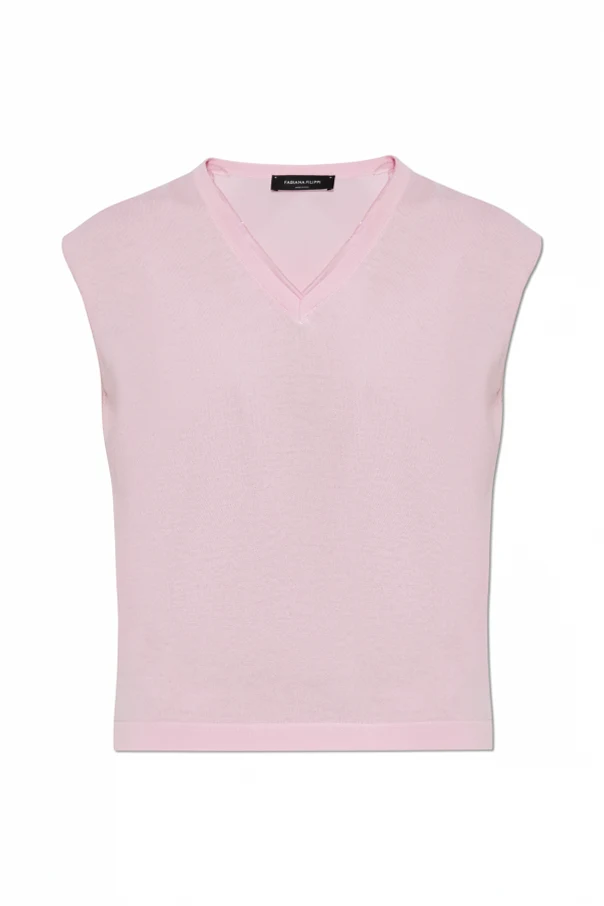 RÓŻOWY Bawełniana kamizelka