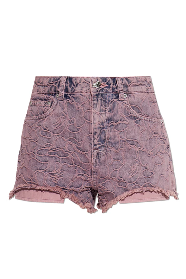 PINK Raw-hem denim shorts