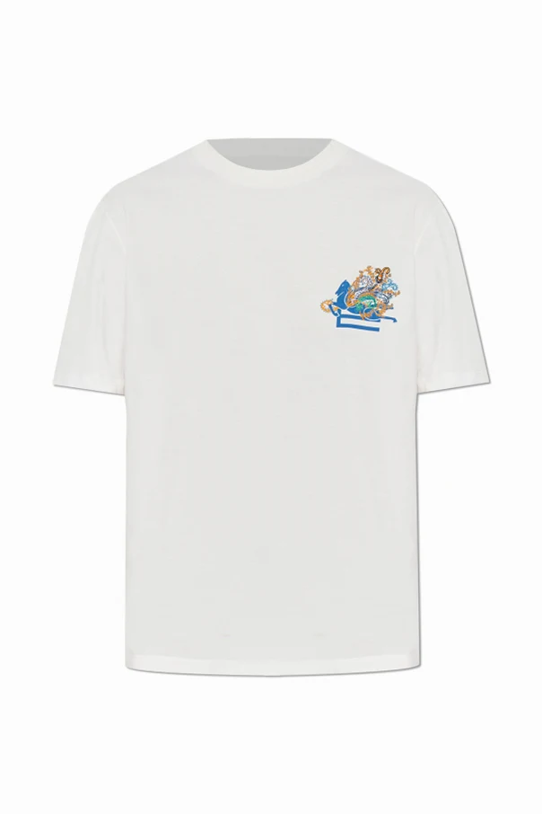 WEISS T-Shirt mit Aufnäher