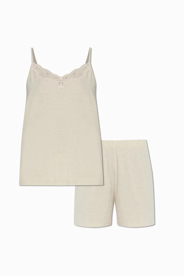 CREME Zweiteiliger Pyjama aus der Kollektion ‘Natural Elegance’