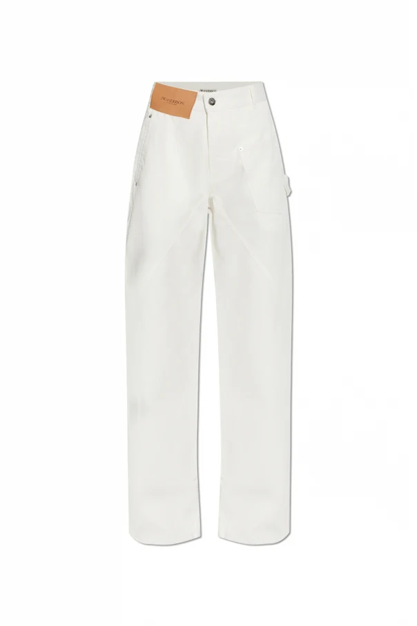WHITE High-waisted jeans