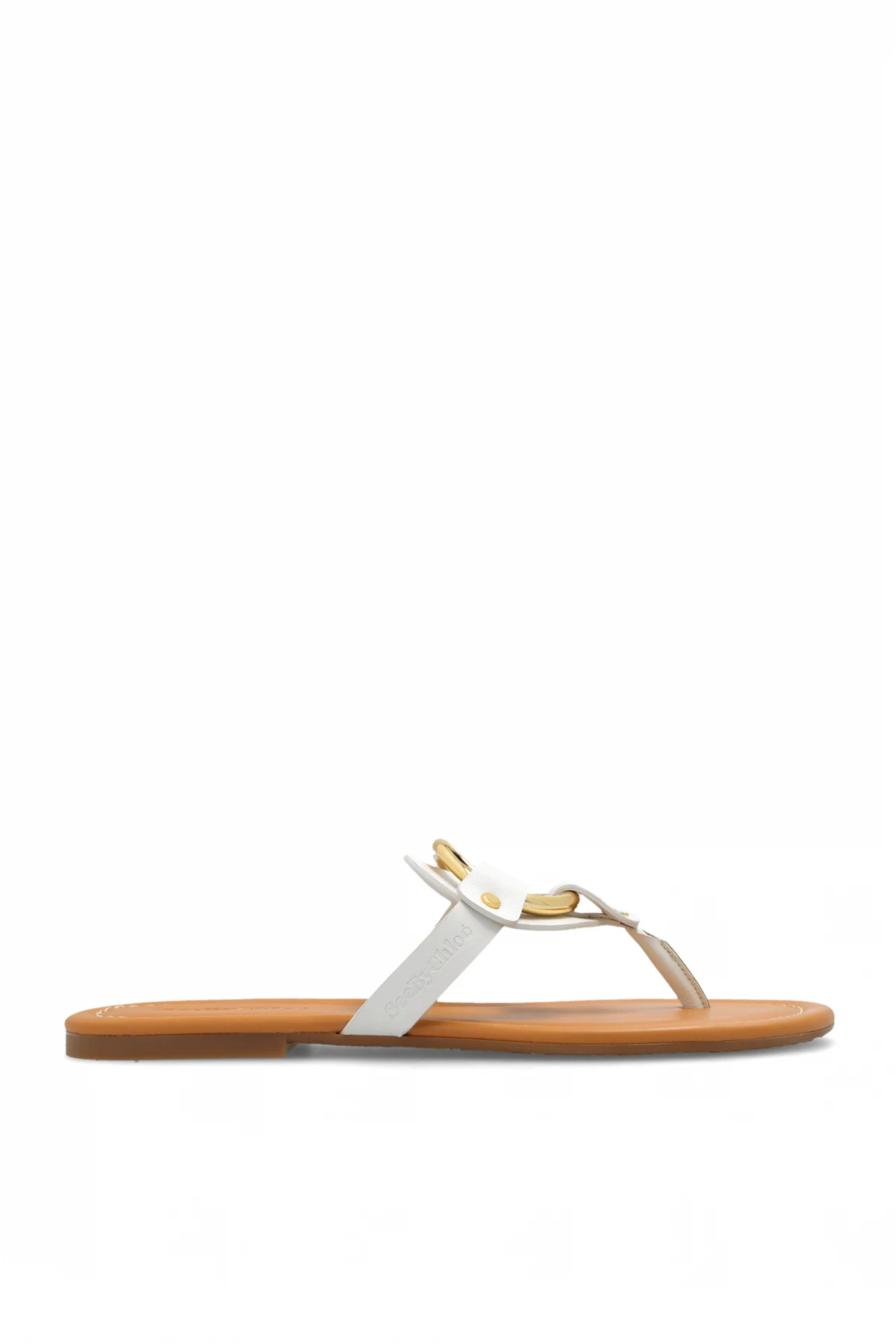 ‘Hana’ leather slides