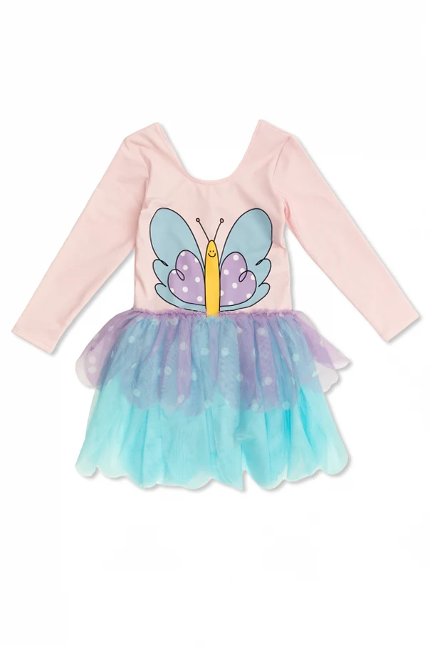 MULTICOLOUR Dress with tulle inserts
