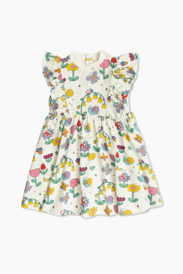WHITE Dress with decorative patterns